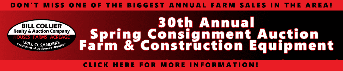 30th Annual Spring Consignment Auction Farm & Construction Equipment | Waverly, Tennessee