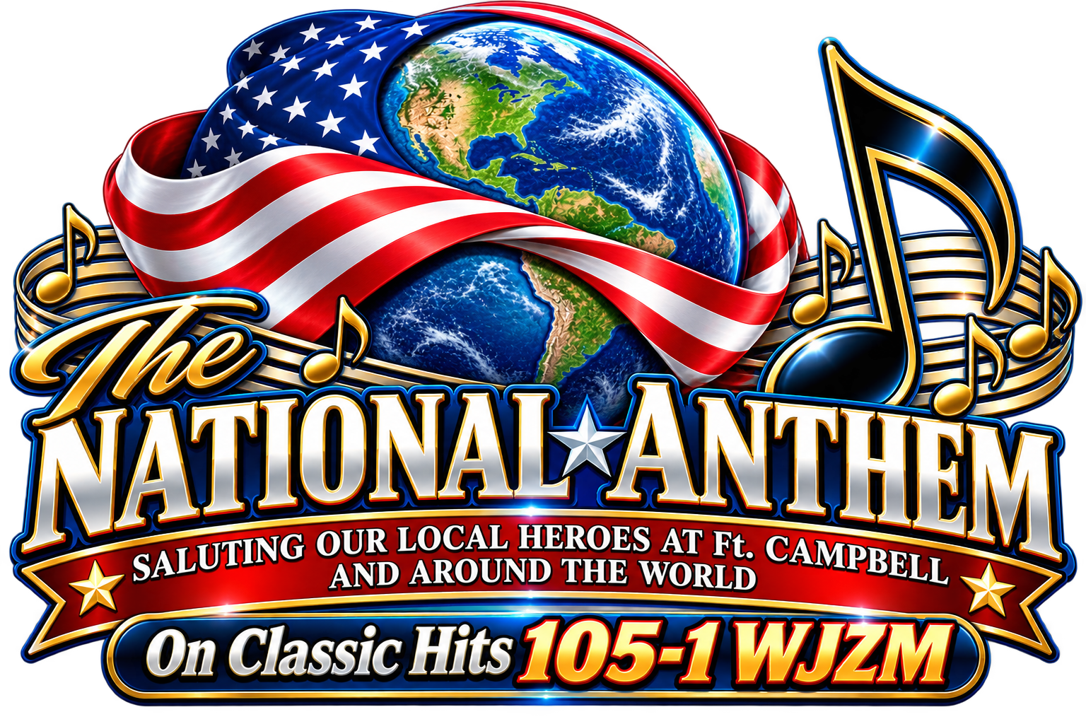 The National Anthem | The Late Whitney Houston | Classic Hits 105-1 WJZM | Waverly, Tennessee