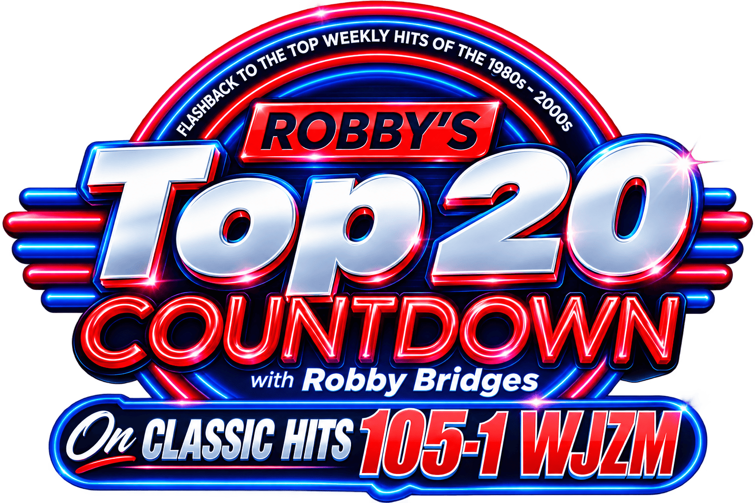 Robby's TOP 20 Countdown | Robby Bridges | Classic Hits 105-1 WJZM | Waverly, Tennessee
